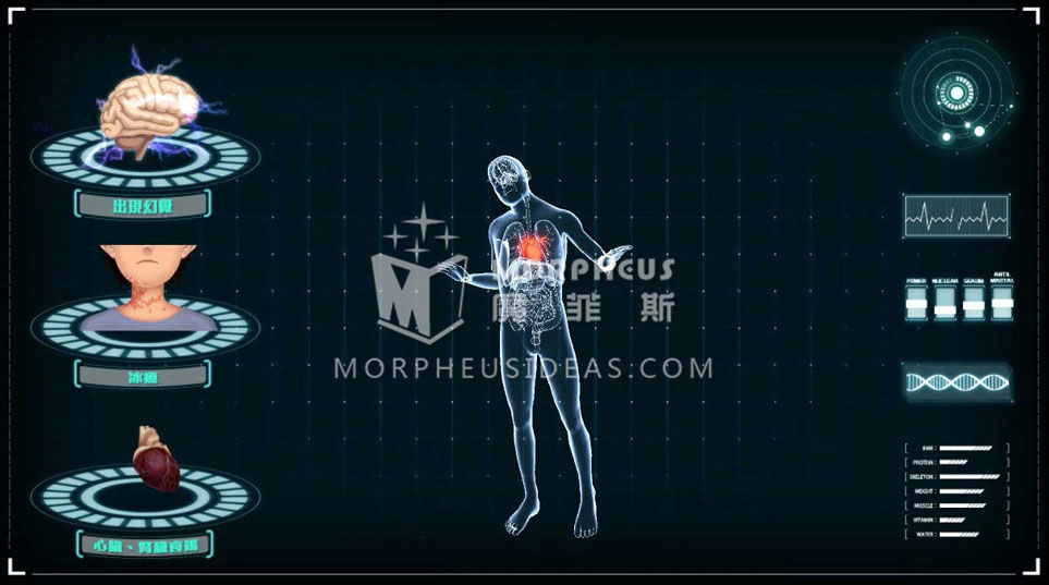 X光身体检查站里制作精良的透视模型